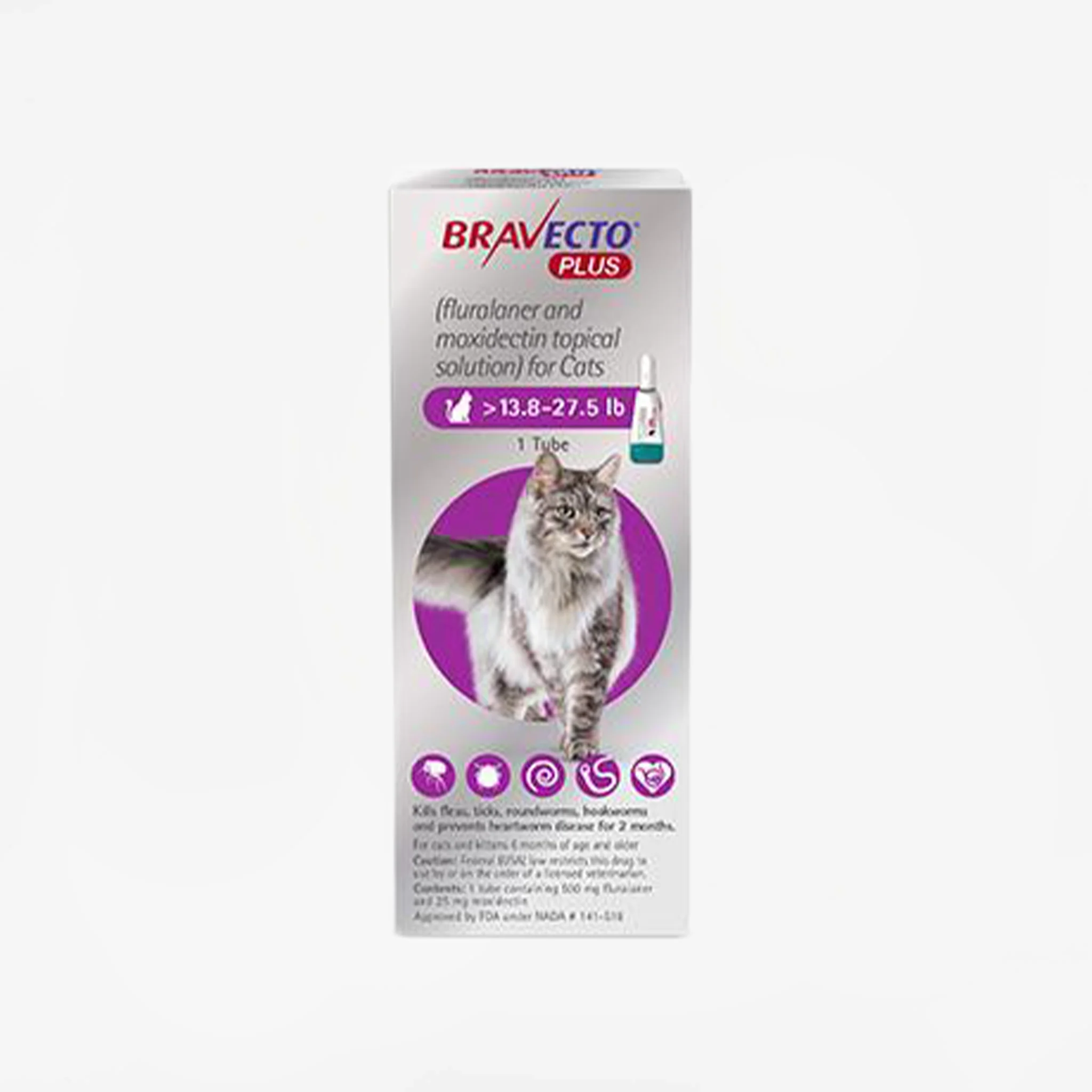 Bravecto PLUS Topical for Cats (8 Weeks) (Rx) - Image 3