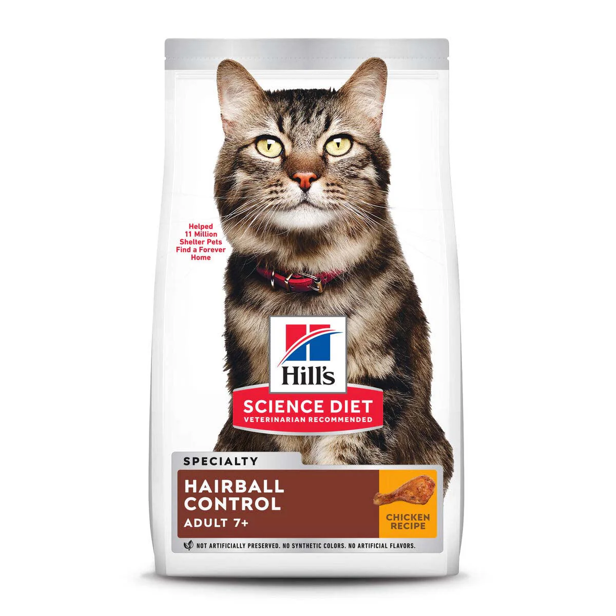 Hill's Science Diet Adult 7+ Hairball Control - Cat Food - Image 2