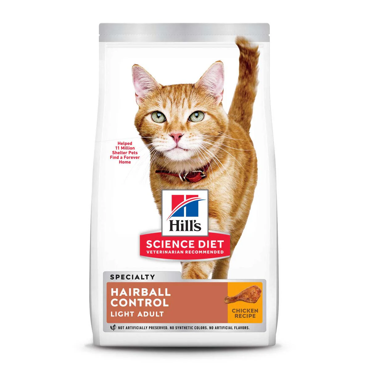 Hill's Science Diet Adult Hairball Control Light - Cat Food - Image 2