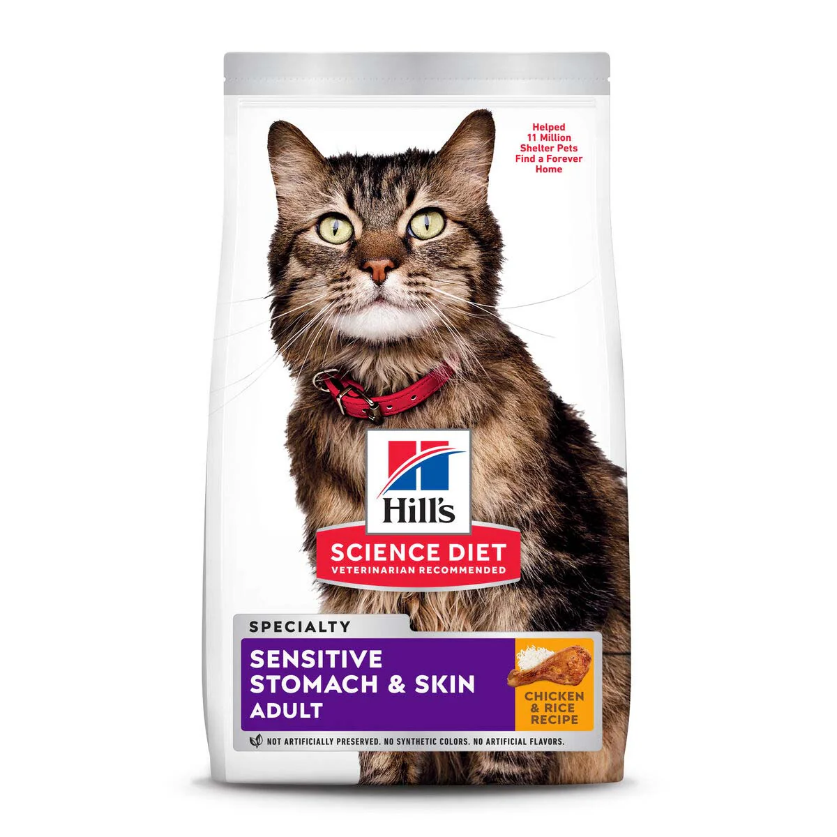 Hill's Science Diet Adult Sensitive Stomach & Skin - Cat Food - Image 3