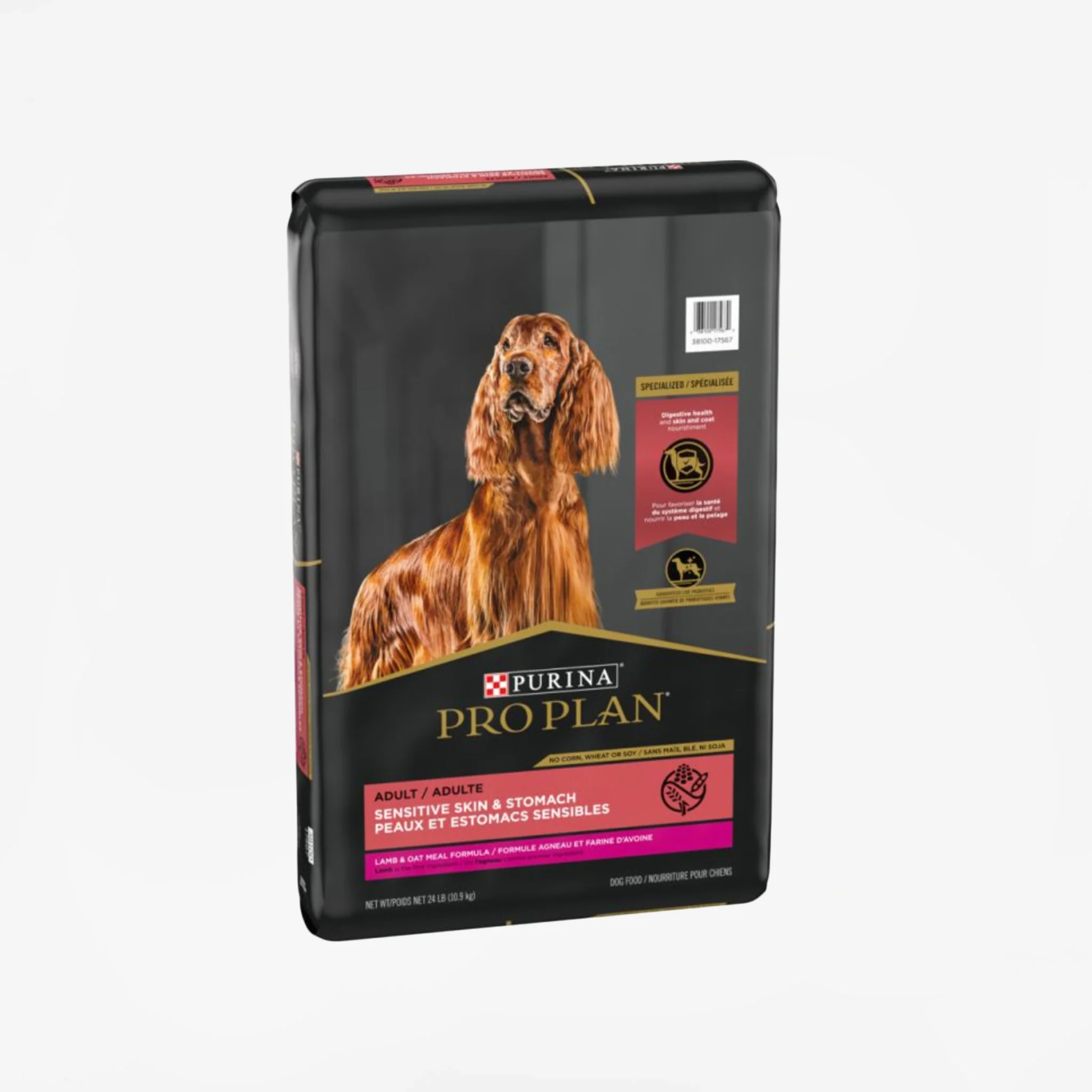 Purina Pro Plan Adult Sensitive Skin & Stomach Lamb & Oat Meal Formula